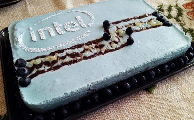 Cheesecake für #IntelBlueCake